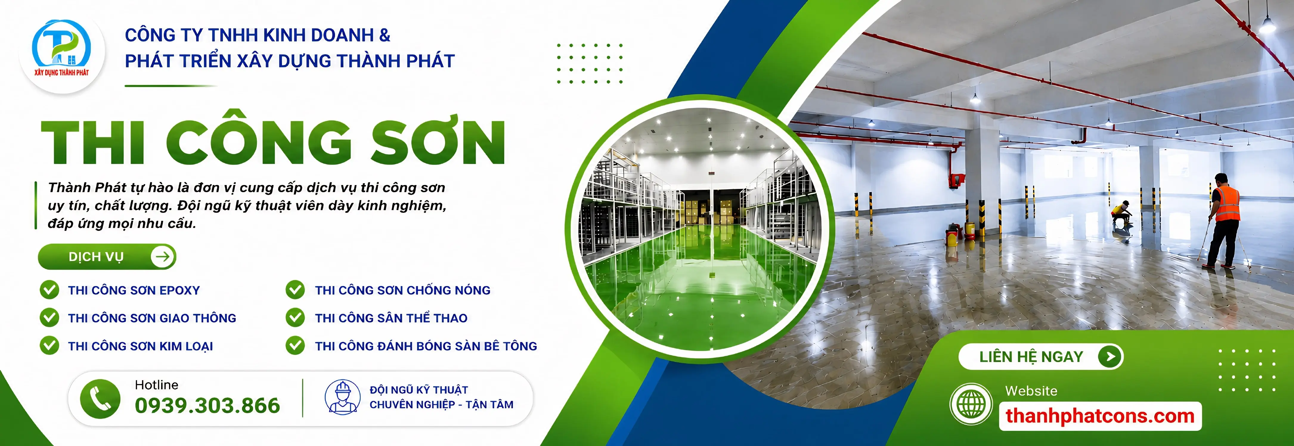 Chuyên Thi Công Sơn Epoxy, Thi Công Sân Thể Thao| Xây Dựng Thành Phát