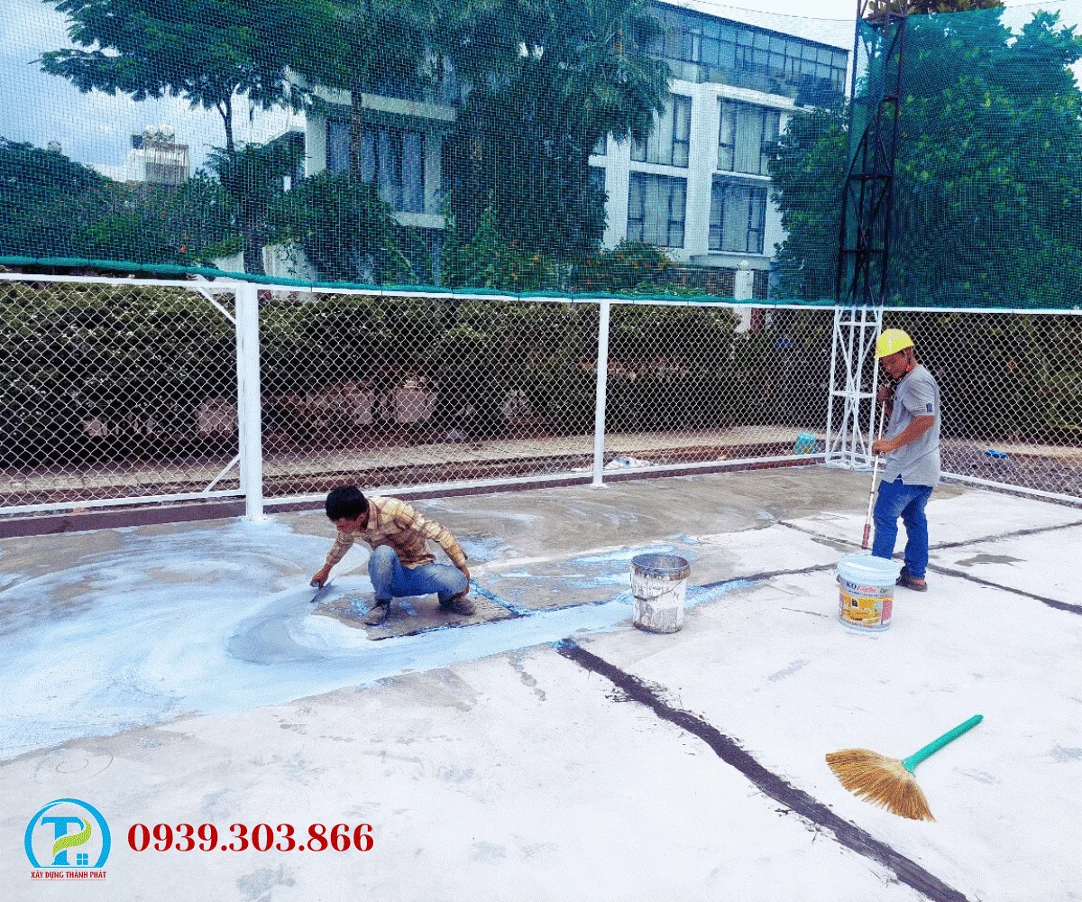 TIÊU CHUẨN THI CÔNG SƠN EPOXY SÂN PICKLEBALL NGOÀI TRỜI CHUẨN QUỐC TẾ TẠI THÀNH PHÁT